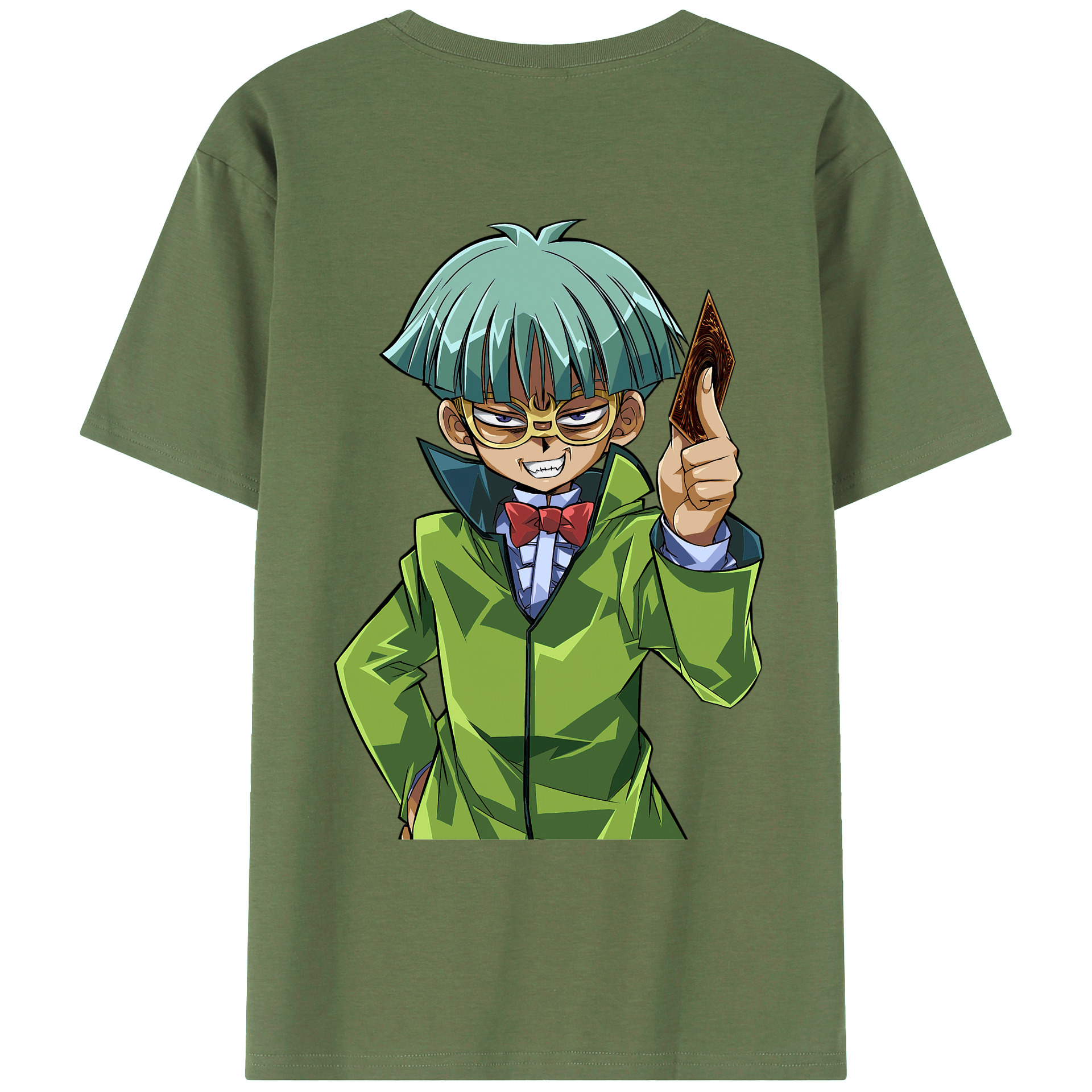 （画像用） 遊☆戯☆王 Yu-Gi-Oh! 綿100％ メンズ半袖Tシャツ（バックプリント） 通気性